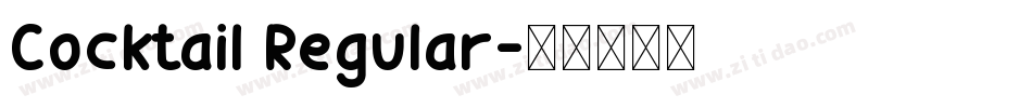 Cocktail Regular字体转换
